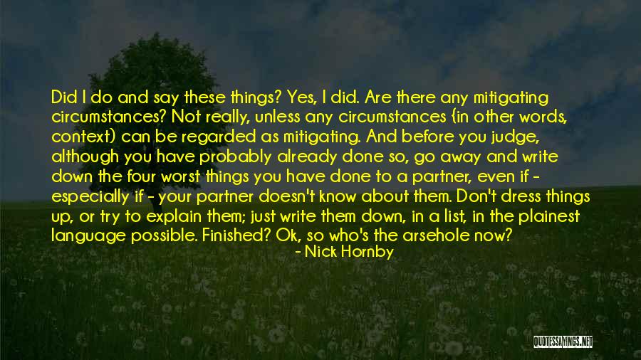 Love Doesn't Judge Quotes By Nick Hornby Love Doesn't Judge Quotes By Nick Hornby
