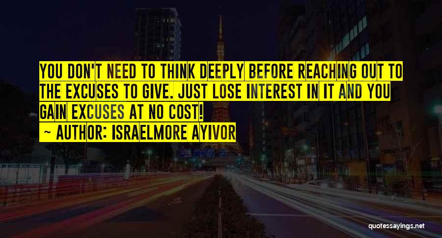 Love Don't Cost A Thing Quotes By Israelmore Ayivor