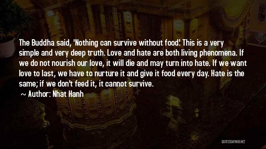 Love Don't Die Quotes By Nhat Hanh