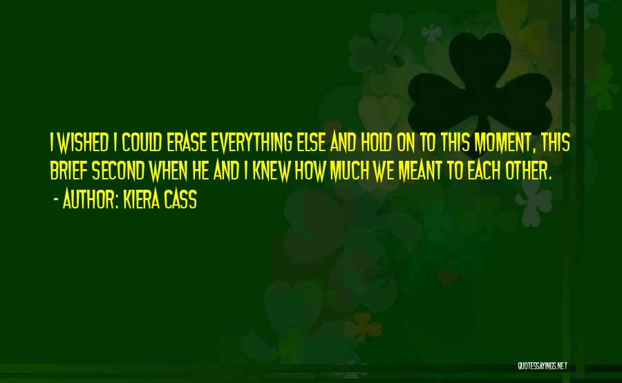 Love Each Moment Quotes By Kiera Cass