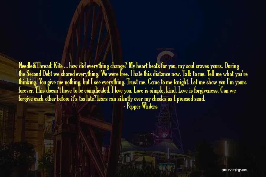 Love Each Other Forever Quotes By Pepper Winters Love Each Other Forever Quotes By Pepper Winters