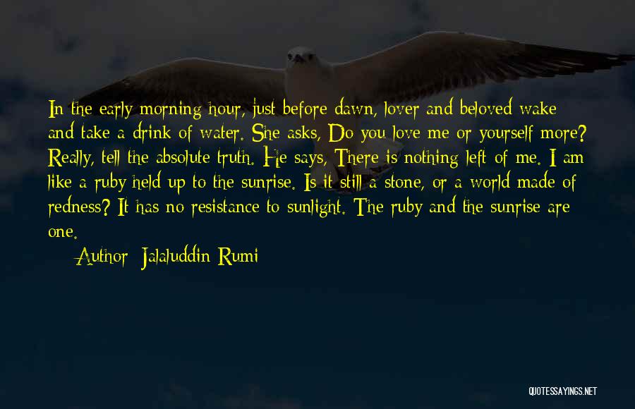 Love Early Morning Quotes By Jalaluddin Rumi