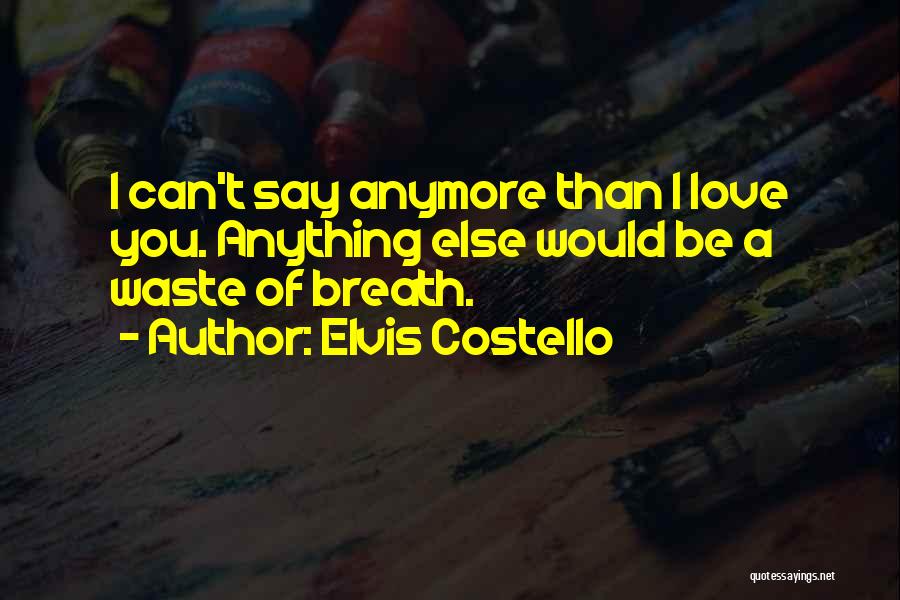 Love Elvis Quotes By Elvis Costello