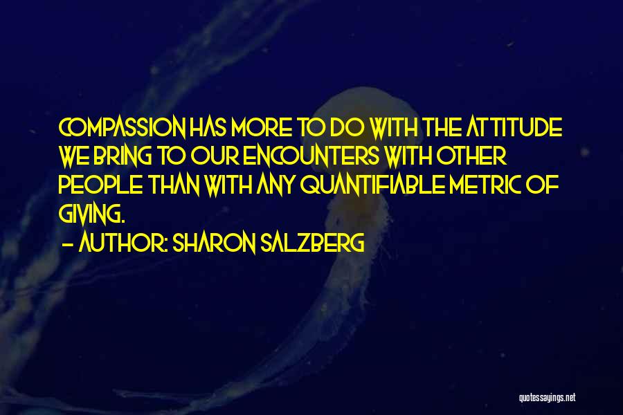 Love Encounters Quotes By Sharon Salzberg