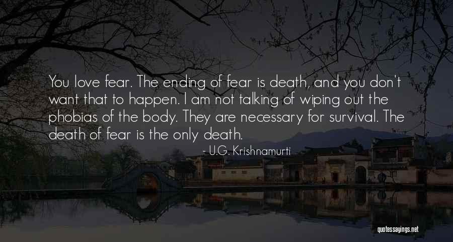 Love Ending Quotes By U.G. Krishnamurti