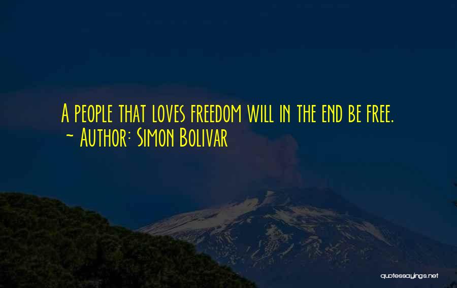 Love Ends Quotes By Simon Bolivar