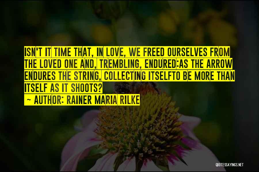 Love Endurance Quotes By Rainer Maria Rilke