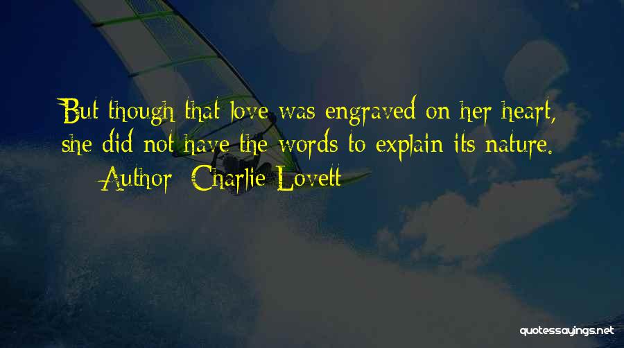Love Engraved Quotes By Charlie Lovett