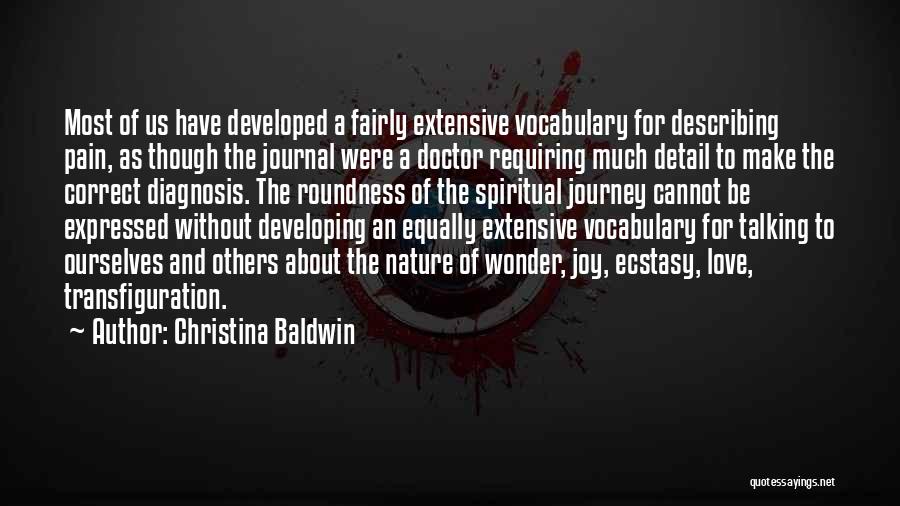Love Equally Quotes By Christina Baldwin