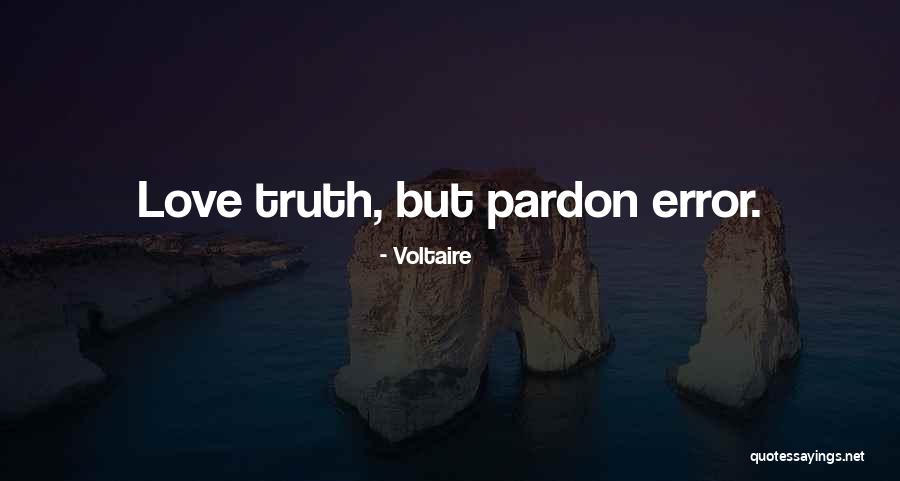 Love Error Quotes By Voltaire