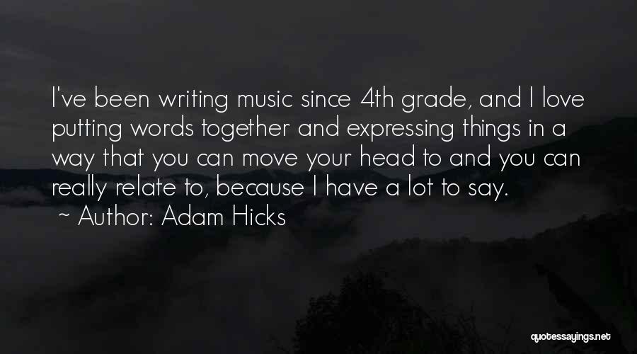 Love Expressing Quotes By Adam Hicks