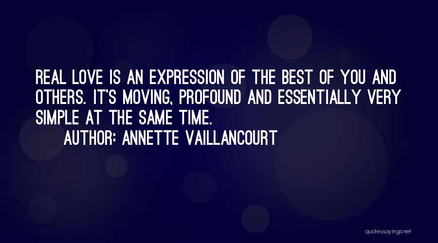 Love Expression Quotes By Annette Vaillancourt