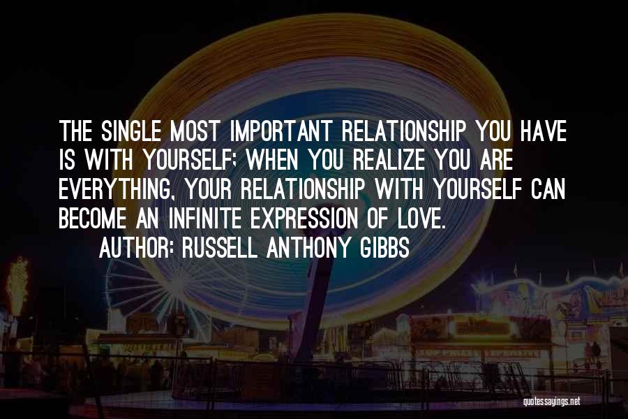Love Expression Quotes By Russell Anthony Gibbs