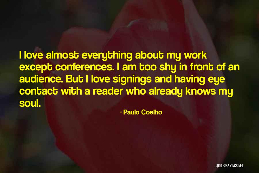 Love Eye Contact Quotes By Paulo Coelho