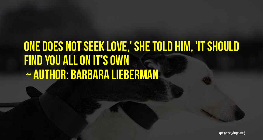 Love Fairy Quotes By Barbara Lieberman