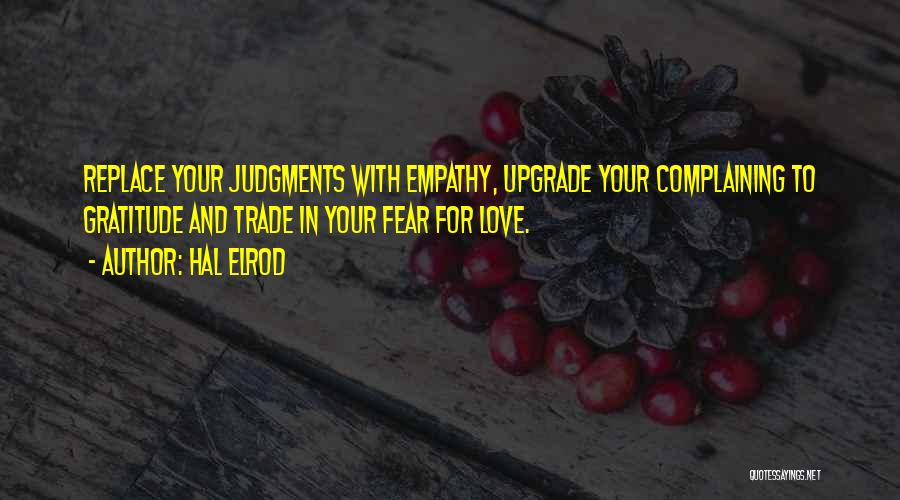 Love Fear Quotes By Hal Elrod