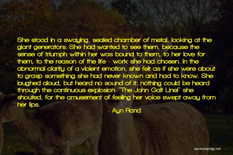 Love Feeling One Line Quotes By Ayn Rand Love Feeling One Line Quotes By Ayn Rand