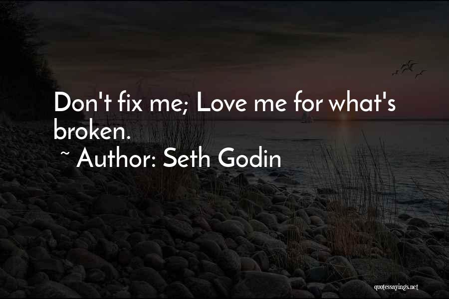 Love Fix Quotes By Seth Godin