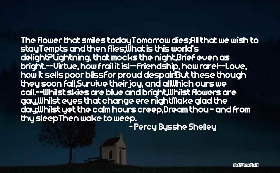 Love Flies Quotes By Percy Bysshe Shelley