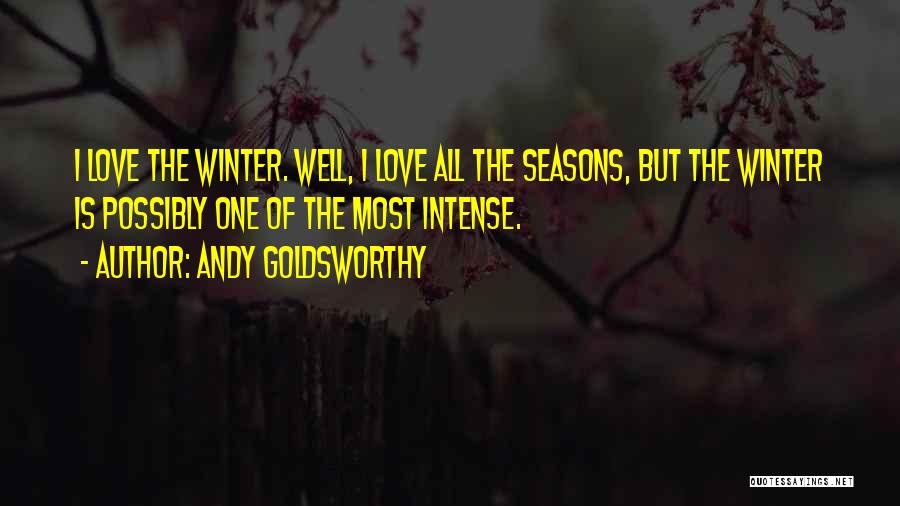 Love For All Seasons Quotes By Andy Goldsworthy