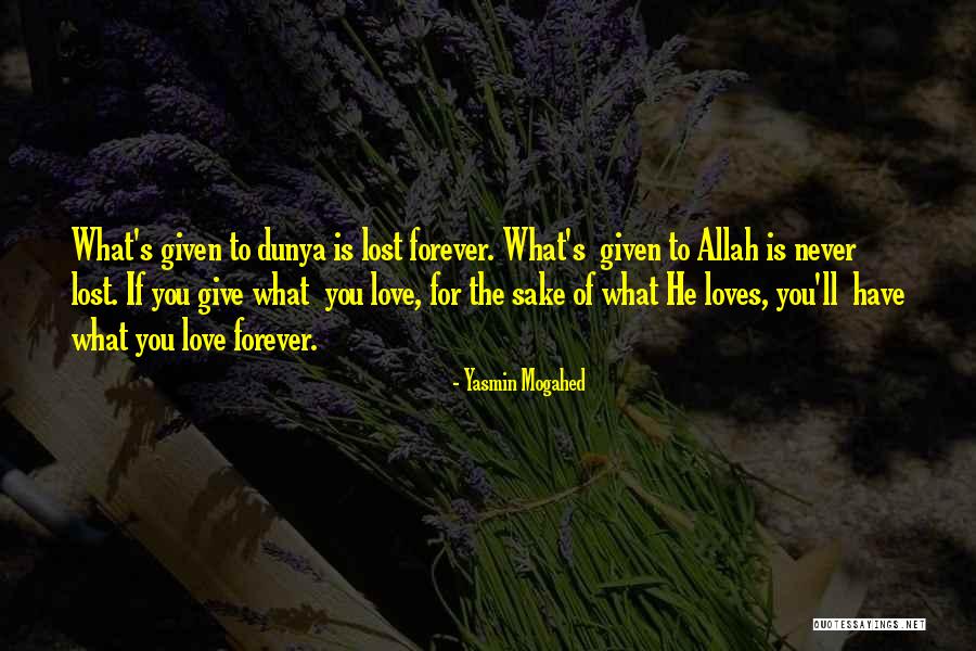 Love For Allah Quotes By Yasmin Mogahed