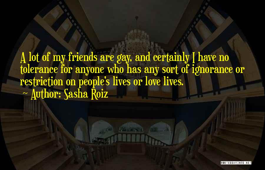 Love For My Friends Quotes By Sasha Roiz