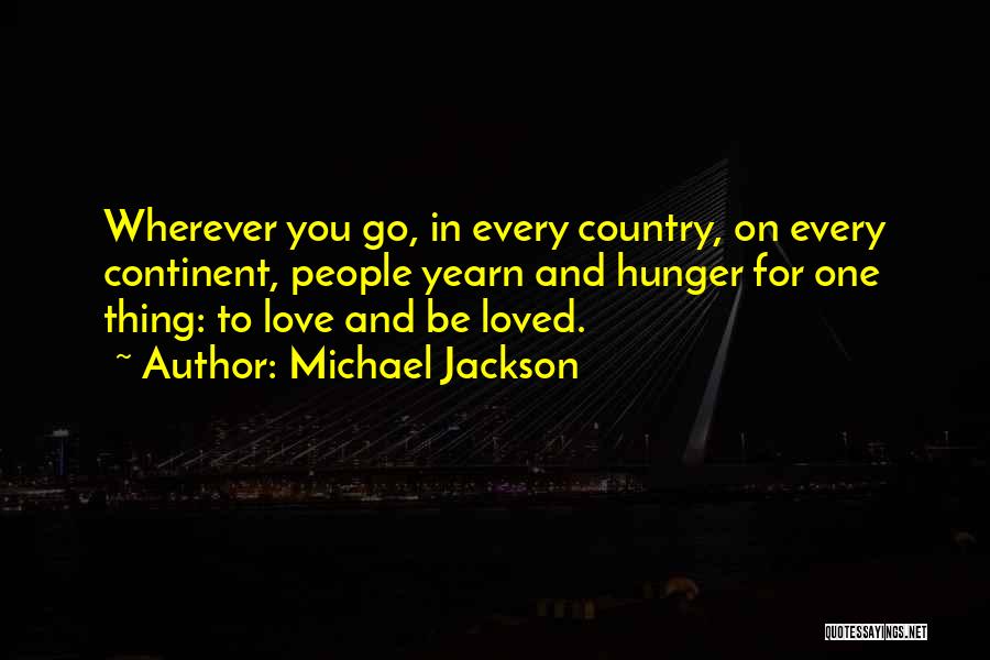 Love For One's Country Quotes By Michael Jackson