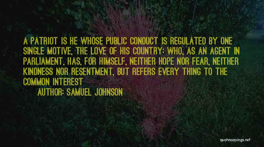 Love For One's Country Quotes By Samuel Johnson