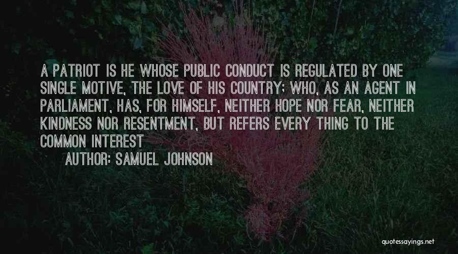 Love For The Country Quotes By Samuel Johnson