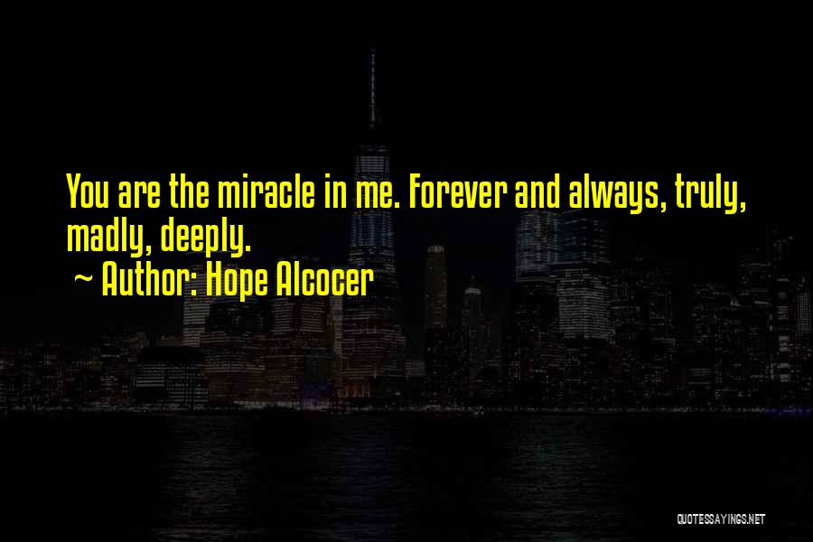 Love Forever And Always Quotes By Hope Alcocer