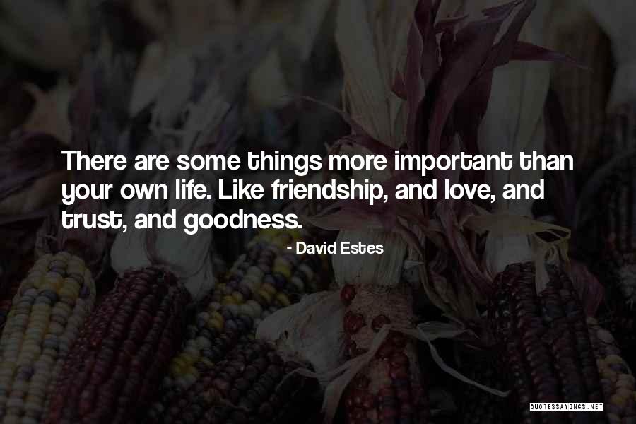 Love Friendship And Trust Quotes By David Estes Love Friendship And Trust Quotes By David Estes