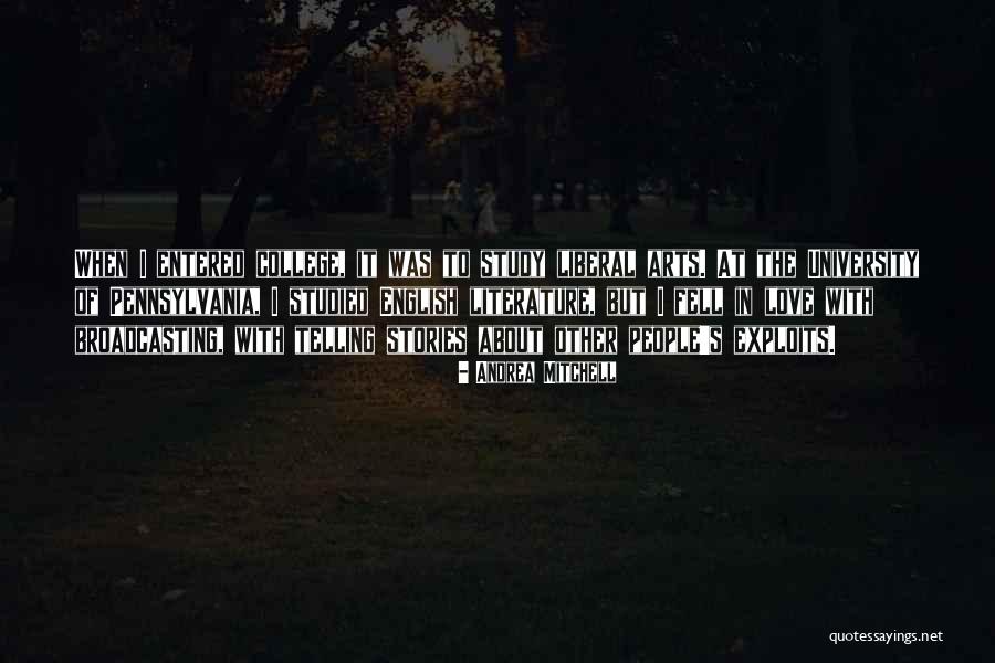 Love From English Literature Quotes By Andrea Mitchell Love From English Literature Quotes By Andrea Mitchell