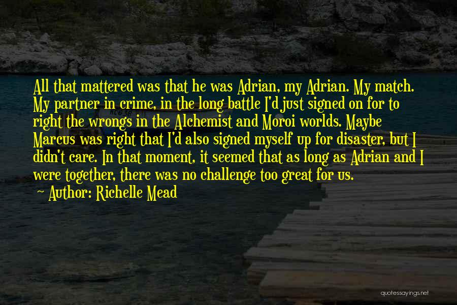 Love From The Alchemist Quotes By Richelle Mead