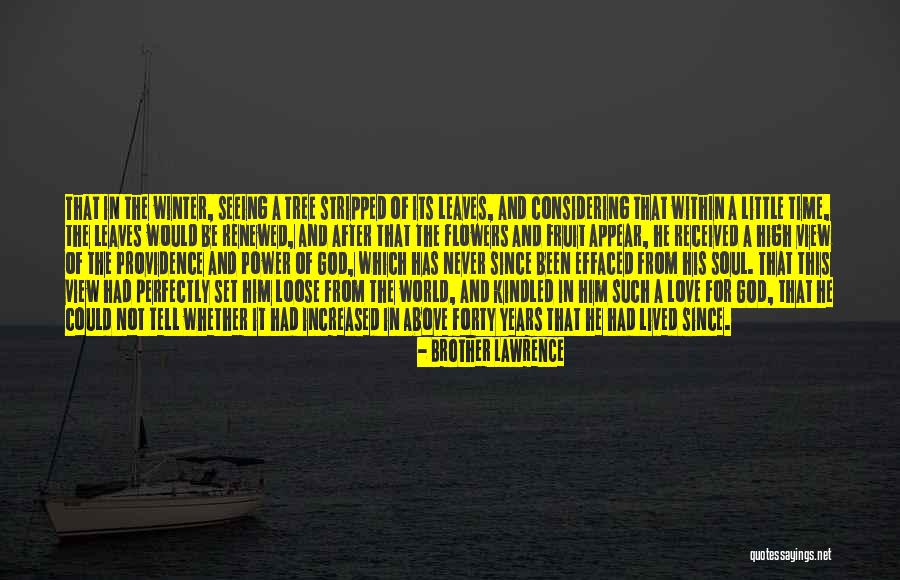 Love Fruit Tree Quotes By Brother Lawrence
