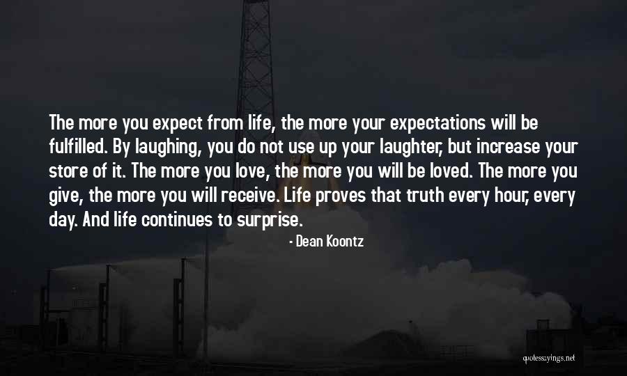 Love Fulfilled Quotes By Dean Koontz