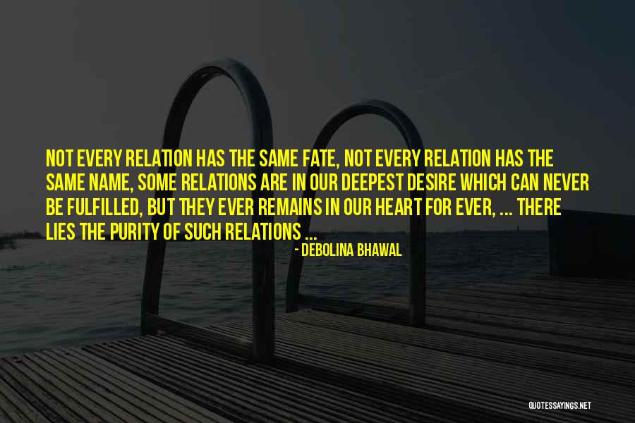 Love Fulfilled Quotes By Debolina Bhawal