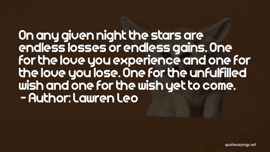 Love Fulfilled Quotes By Lawren Leo