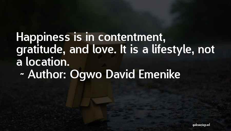 Love Fulfillment Quotes By Ogwo David Emenike