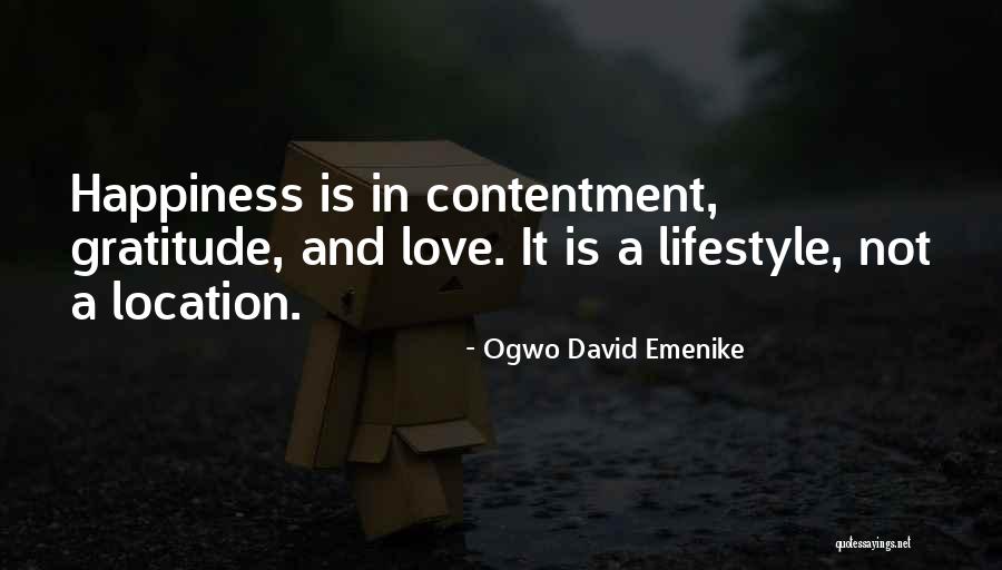 Love Fulfillment Quotes By Ogwo David Emenike