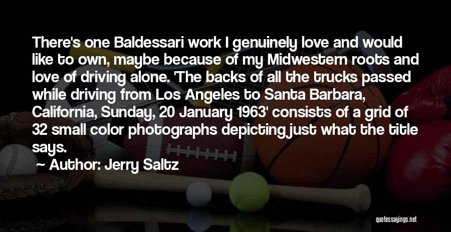Love Genuinely Quotes By Jerry Saltz