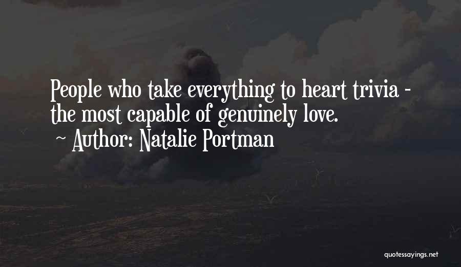Love Genuinely Quotes By Natalie Portman