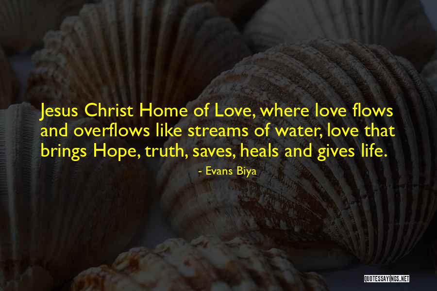 Love Gives Hope Quotes By Evans Biya