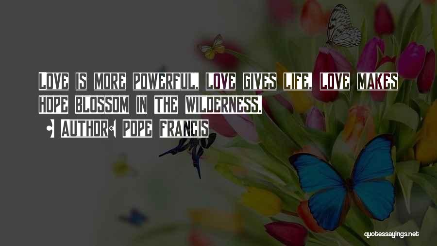 Love Gives Hope Quotes By Pope Francis