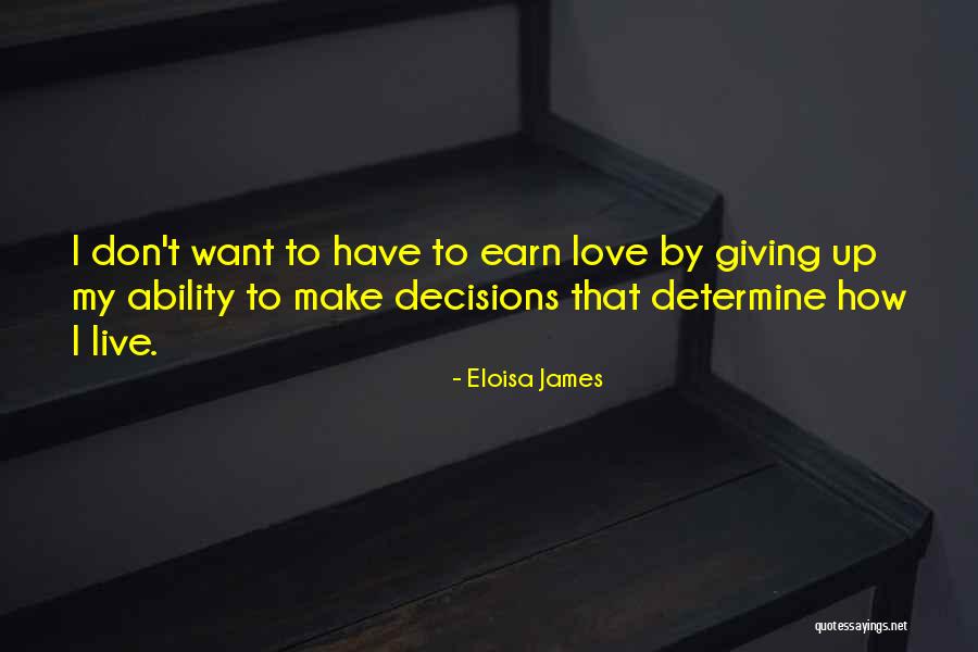 Love Giving Up Quotes By Eloisa James