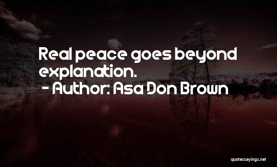 Love Goes Beyond Quotes By Asa Don Brown