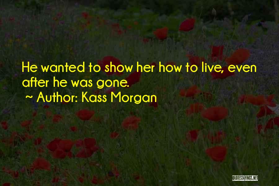 Love Goes On Quotes By Kass Morgan