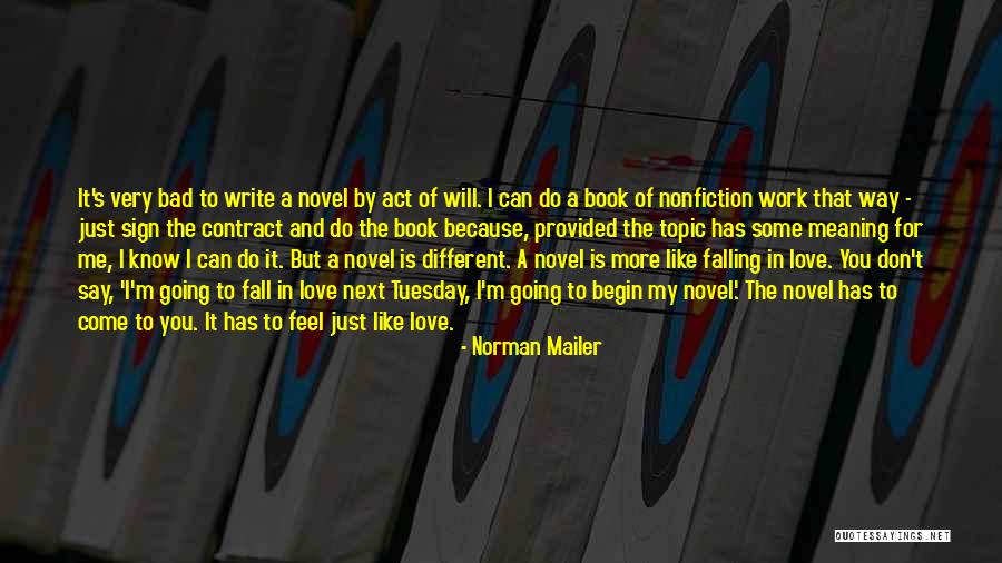 Love Going Bad Quotes By Norman Mailer