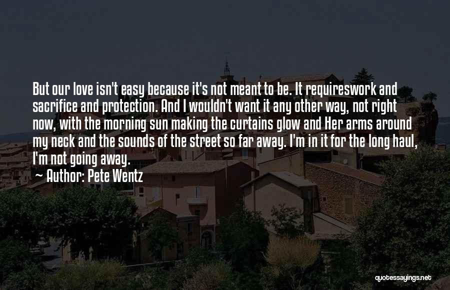 Love Going Far Away Quotes By Pete Wentz