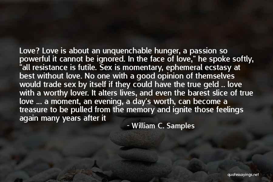 Love Good Evening Quotes By William C. Samples