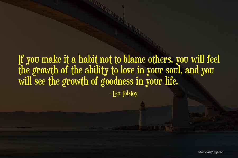 Love Habit Quotes By Leo Tolstoy